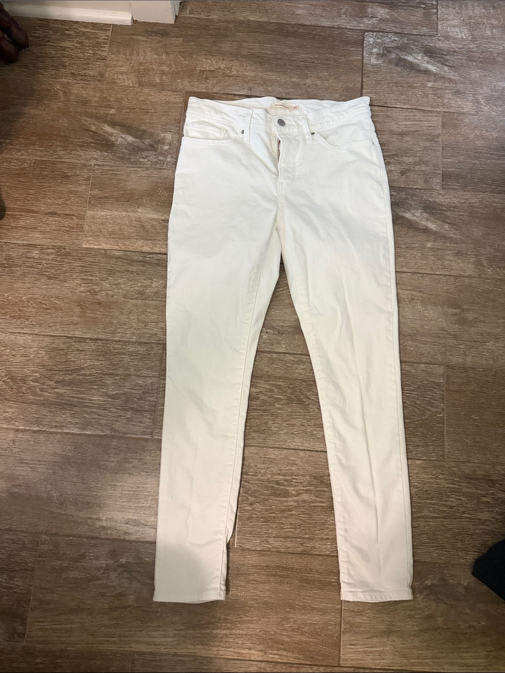 Women's White mid -Rise Skinny Jeans